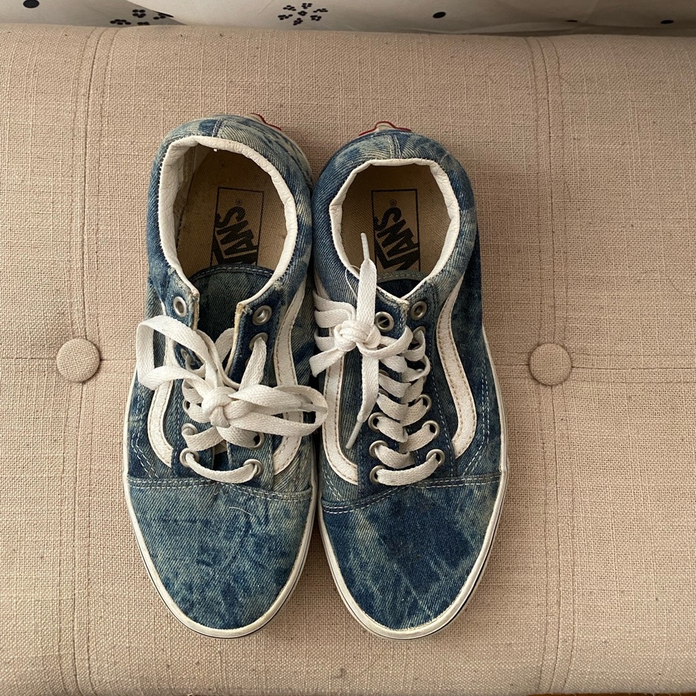 Vans Denim Blue and White Casual Shoes